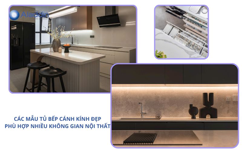 Các mẫu tủ cánh kính đẹp 2026